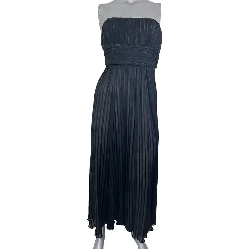 BCBGMaxAzria Black Strapless Maxi Dress - Picture 1 of 12